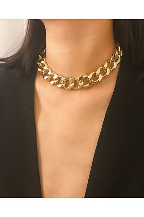 گردنبند جواهر طلائی زنانه روکش طلا Asia Chic - کد 140843425