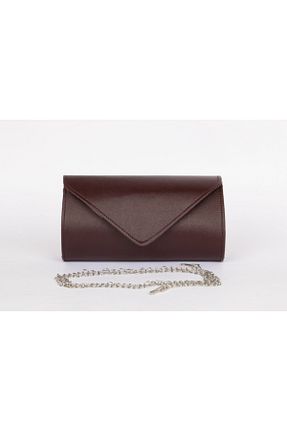 کیف مجلسی زرشکی زنانه چرم مصنوعی efnanstore - کد 141652207