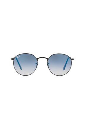 عینک آفتابی مشکی مردانه 50 UV400 فلزی سایه روشن گرد کد 141818225