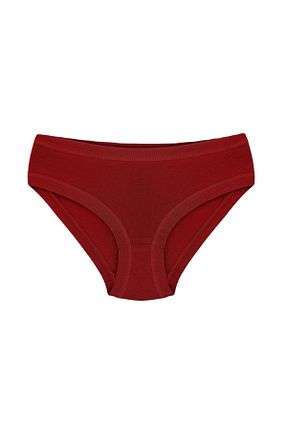 شورت زرشکی زنانه پنبه - الاستین HNX - کد 142136016
