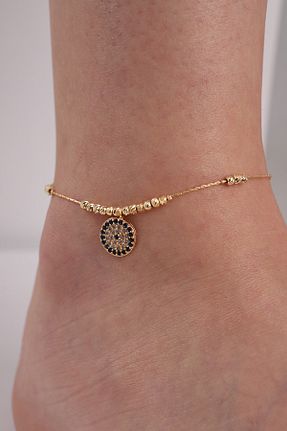 خلخال نقره طلائی زنانه Bilsen Store - کد 177554543