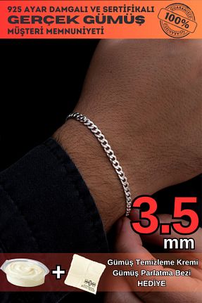 دستبند نقره مردانه 925 عیار OSMANLI GÜMÜŞ - کد 804037899