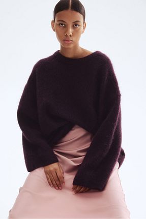 رویه بنفش زنانه اورسایز H&M - کد 953652178