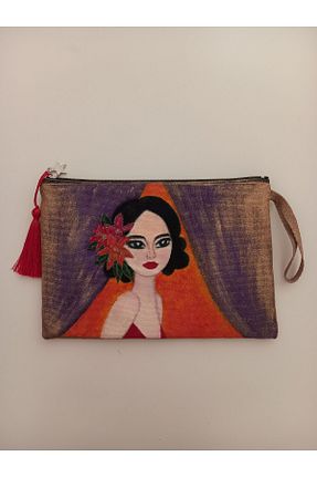 کیف پورتفوی و کلاچ بژ زنانه Butik - کد 967025309