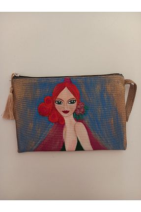 کیف پورتفوی و کلاچ بژ زنانه Butik - کد 967212082