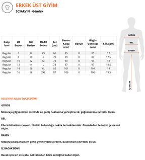 پیراهن قهوه ای مردانه پنبه ای SCSARVİN - کد 852543014