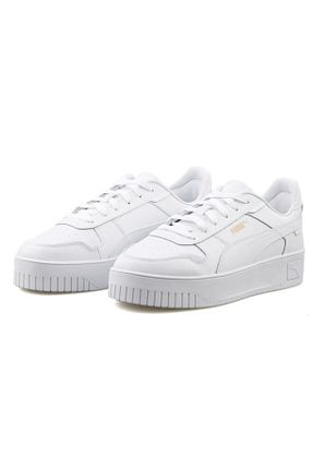 کفش اسنیکر سفید زنانه بند دار Puma - کد 844579807