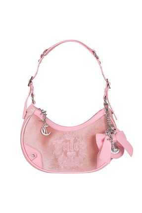 کیف دوشی صورتی زنانه چرم مصنوعی Juicy Couture - کد 925092638