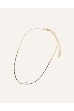 گردنبند جواهر آبی زنانه مروارید Accessorize - کد 765300968