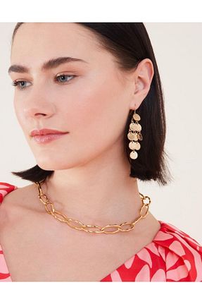گوشواره جواهر طلائی آهن Accessorize - کد 730854248