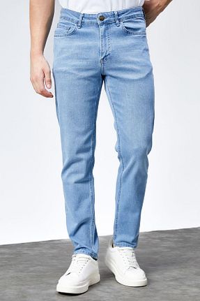شلوار جین آبی مردانه رگولار HLT JEANS - کد 965677802