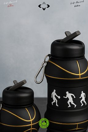قمقمه ورزشی مشکی پلاستیک LİGROUND - کد 966638599