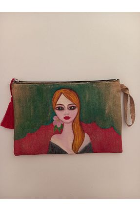 کیف پورتفوی و کلاچ بژ زنانه Butik - کد 967270443