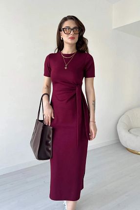 لباس زرشکی زنانه بافتنی Genel Markalar - کد 924122263