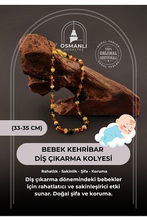 گردنبند جواهر نارنجی زنانه OSMANLI DOĞAL TAŞ - کد 196364466