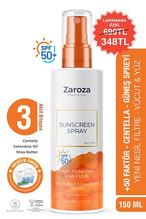 کرم ضد آفتاب بدن SPF 50 + ZAROZA - کد 953347682