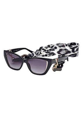 عینک آفتابی مشکی زنانه 54 Guess - کد 238865153