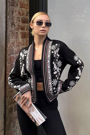 کت رنگی زنانه رگولار VAGGON - کد 960451725