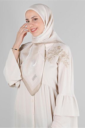 روسری بژ پلی استر Alvina - کد 801114122