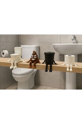 نظم دهنده حمام سفید پلاستیک 3D DESİNG MARKET - کد 927845432