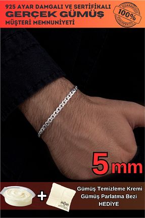دستبند نقره مردانه 925 عیار OSMANLI GÜMÜŞ - کد 763863319