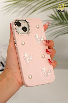 کاور و قاب صورتی iPhone 13 Fibaks - کد 938390487