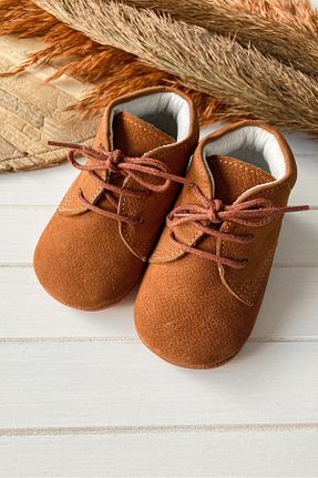 بوت خانگی قهوه ای بچه گانه چرم خالص Li Puna - کد 67129600