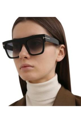 عینک آفتابی مشکی زنانه 52 UV400 آستات سایه روشن مستطیل کد 139974959