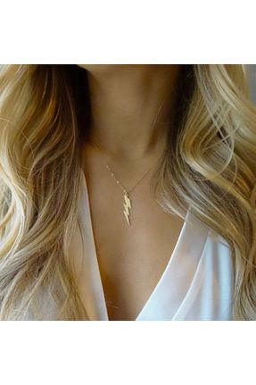 گردنبند نقره طلائی زنانه 925 عیار N!da Jewelry - کد 140466253