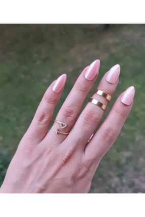 انگشتر جواهر طلائی زنانه روکش طلا کد 140969395
