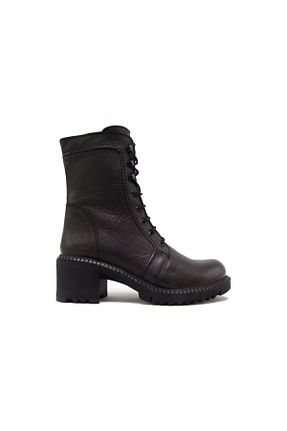 بوت / نیم بوت مشکی زنانه چرم خالص Castle Black - کد 141657408