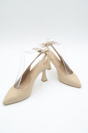 کفش کلاسیک بژ زنانه پاشنه کوتاه (1 - 4 سانتی متر) lizshoe - کد 141997387
