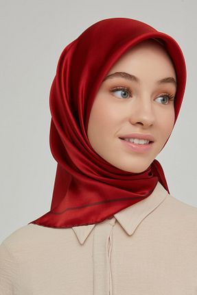 روسری صورتی کرپ ساتن ابریشم Armine - کد 142009733