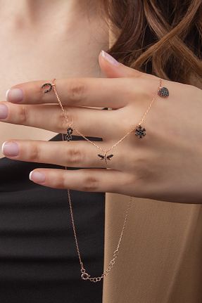 گردنبند نقره صورتی زنانه 925 عیار Miavi Silver - کد 142602118