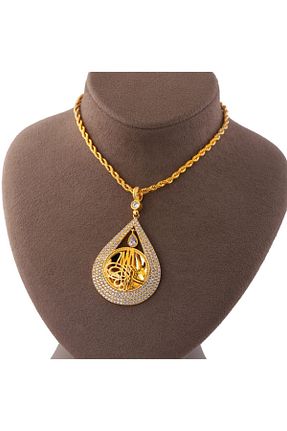 گردنبند جواهر طلائی زنانه روکش طلا Yıldız Gold İmitasyon - کد 72173759