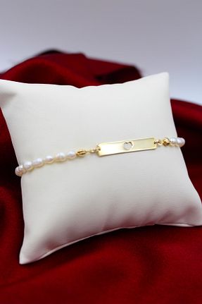 دستبند نقره زرد زنانه 925 عیار Silver And Silver - کد 51872392