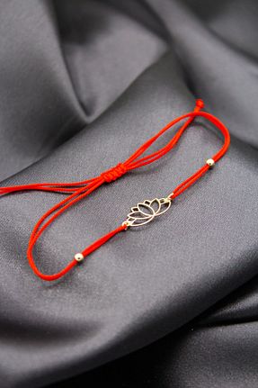 دستبند نقره قرمز زنانه 925 عیار Silver And Silver - کد 42693792