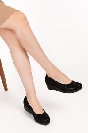 کفش کژوال مشکی زنانه چرم خالص Elile Shoes - کد 143381177