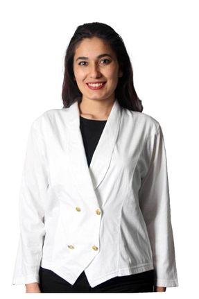 کت سفید زنانه رگولار Sude - کد 143562690