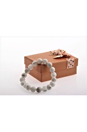 دستبند جواهر بژ زنانه سنگ طبیعی OSMANLI DEĞERLİ TAŞ - کد 143697270