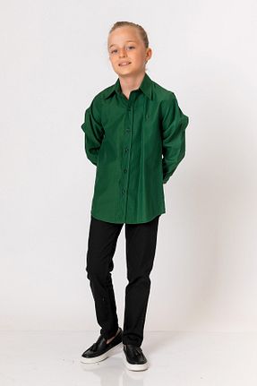 پیراهن سبز بچه گانه رگولار incity - کد 138740099