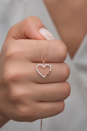 گردنبند نقره طلائی زنانه 925 عیار NEREZE - کد 143770792