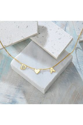 گردنبند نقره طلائی زنانه 925 عیار Nida Jewelry - کد 144192644