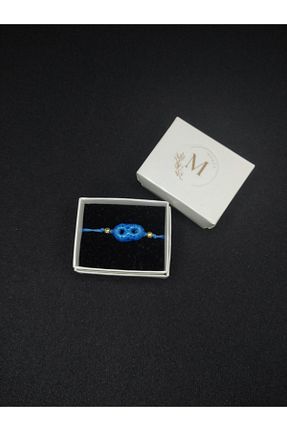 دستبند جواهر آبی زنانه سنگ طبیعی Morey - کد 123205876
