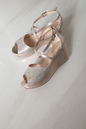 کفش مجلسی طوسی زنانه پاشنه پر Topukla Footwear - کد 143619320