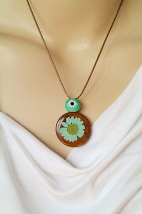 گردنبند جواهر سبز زنانه منجق maycollection - کد 144066441