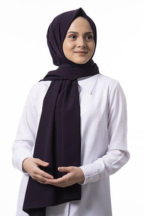 شال بنفش زنانه Medine İpeği trendbona - کد 144336152