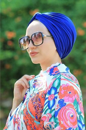 کلاه شنا سرمه ای زنانه Amisos Bone Şal Hazır Tesettür Giyim - کد 144081050