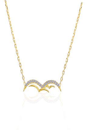 گردنبند نقره زرد زنانه 925 عیار Silver And Silver - کد 32525920