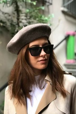 کلاه طوسی زنانه پنبه ای Shopiolog - کد 143545241